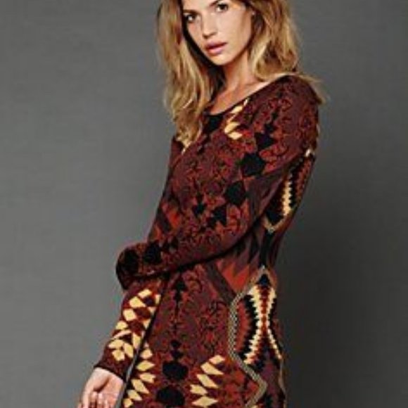 Free People Dresses & Skirts - Free People Huntress Of Man Bodycon Dress size sm